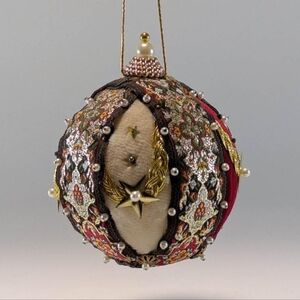Christmas Ornament With Jaquard Ribbon
